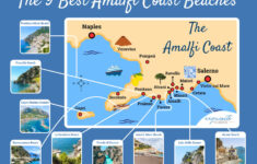 9 Best Amalfi Coast Beaches [Plus 3 Hidden Options] with Map of Amalfi Coast Italy
