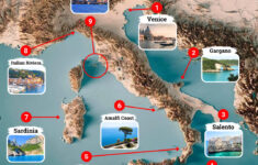 9 Must-Visit Italian Coastal Destinations (With Map) pertaining to Map Of The Coast Of Italy
