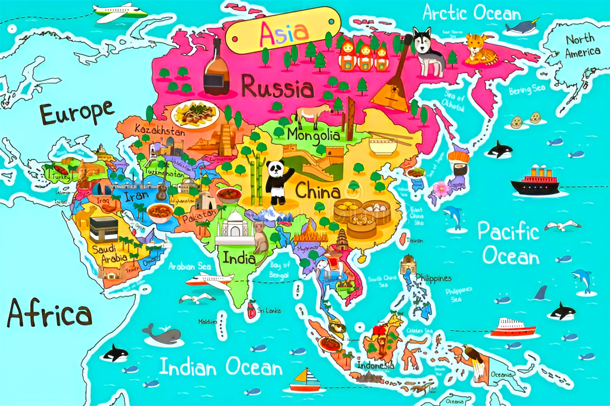 A Collection Of Asia Maps: A Cartographic Dive Into History And for Tourist Map of Europe and Asia
