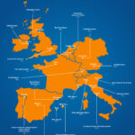 A Snapshot Of All Major Airports Around The World – Flightsiteagent Regarding Map Of Western Europe With Main Airports A Snapshot Of All Major Airports Around The World – Flightsiteagent Regarding Map Of Western Europe With Main Airports