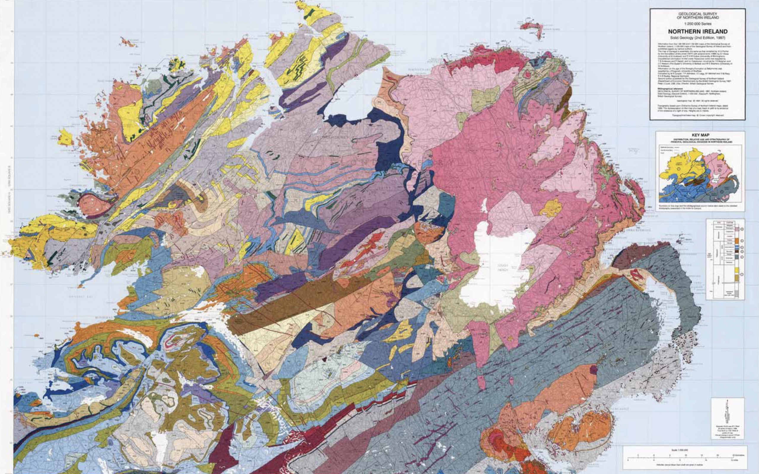 A Special Place - Belfast Geologist&amp;#039; Society with Geological Map of Northern Ireland