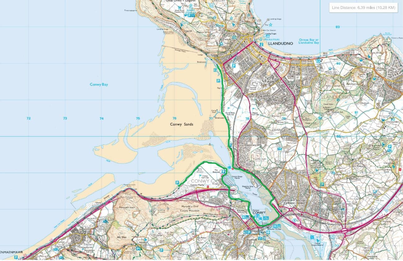 A Stunning Walk From Llandudno To Conwy On The Wales Coast Path with Llandudno and Conwy Map of England