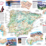 A Traveler'S Map Of Spain And Portugal | 95929, A Traveler'S Map Within Tourist Map Of Spain And Portugal