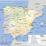 Administrative Map Of Spain   Nations Online Project Inside Map Of Spain And Portugal Regions
