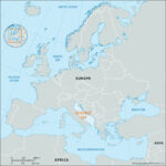 Adriatic Sea | Mediterranean, Croatia, Italy, & Map | Britannica With Map Of Europe Italy And Croatia