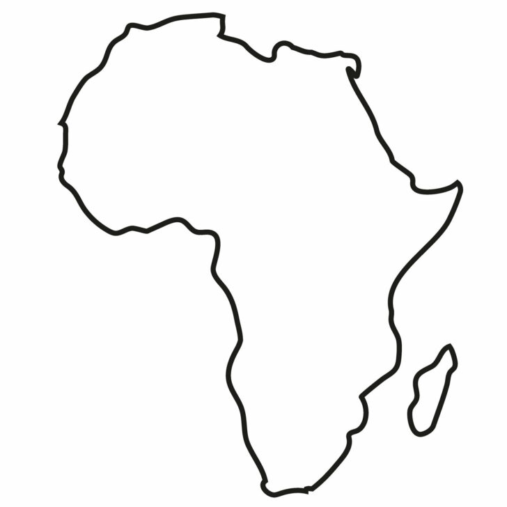 Free Printable Blank Map of Africa Free Printable Blank Map of Africa