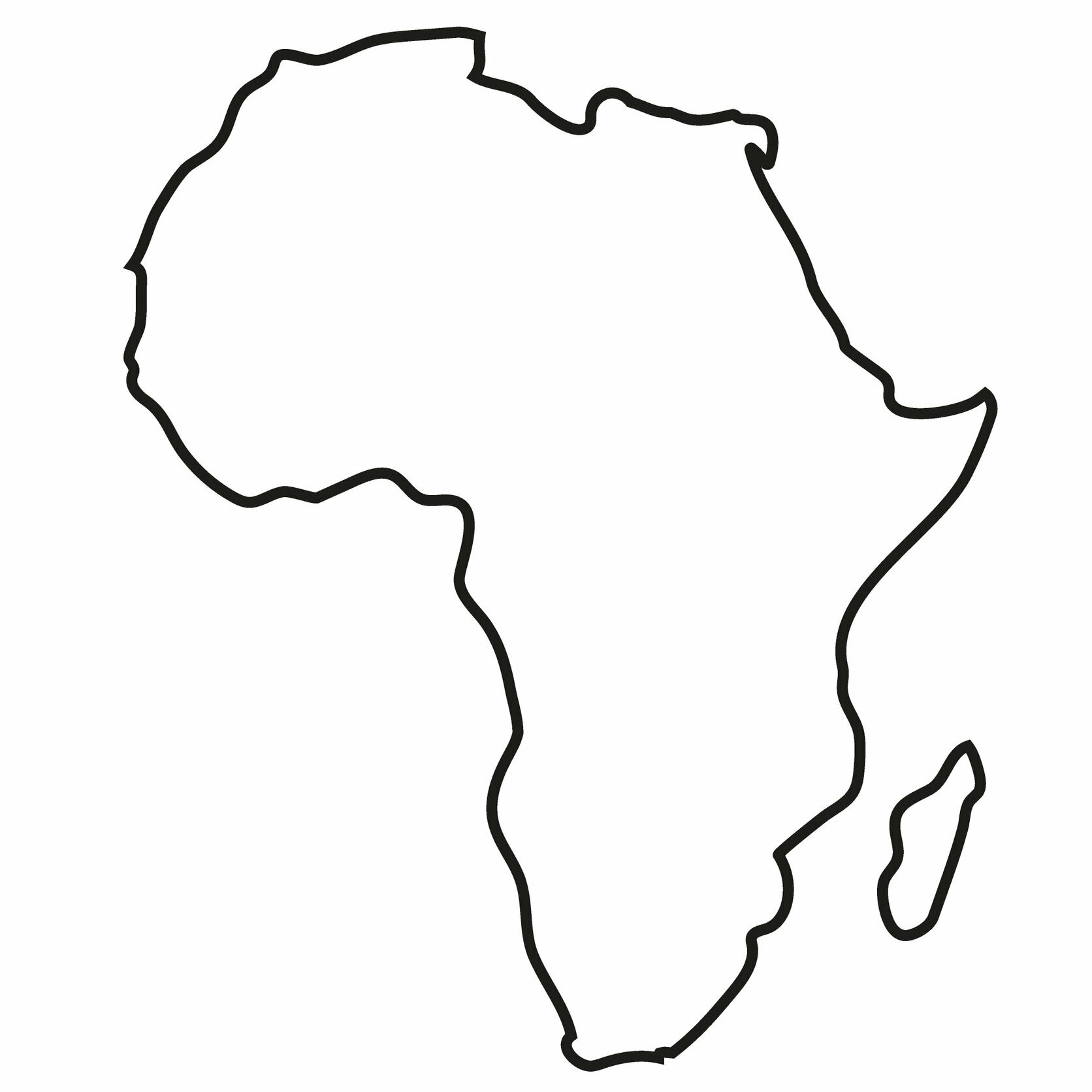 Africa Blank Maps | Mappr with regard to Africa Map Black and White Printable
