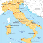 Airports In Italy, Italy Airports Map Throughout Map Of Italy And Airports