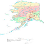 Alaska Printable Map For Printable Map Of Alaska Inside Passage