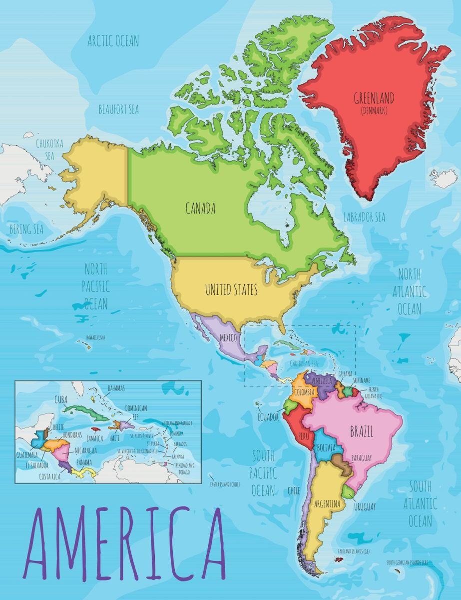 America | Wein.plus Lexicon throughout World Map North America and South America