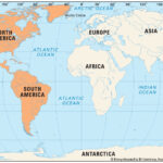 Americas | Map, Regions, & Hemispheres | Britannica Pertaining To North And South America Geography Map