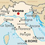 Ammonitic Limestone: Prehistory Meets Ancient History In Verona Pertaining To Verona On A Map Of Italy