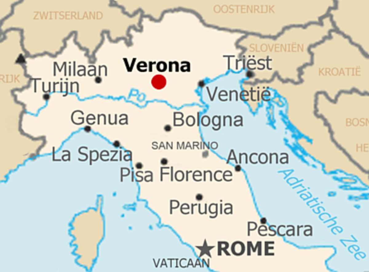Ammonitic Limestone: Prehistory Meets Ancient History In Verona pertaining to Verona On A Map Of Italy