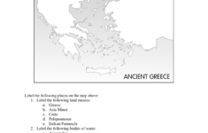 Ancient Greece Map Worksheet: Geography &amp; City-States for Blank Map Of Ancient Greece Printable