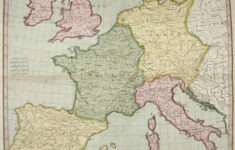 Antique Map - Anville´d - Germany France Italy Spain &amp; The British throughout Map of Europe Spain and Italy