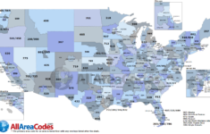 Area Code Map - Interactive And Printable Intended For Area Code Map ...