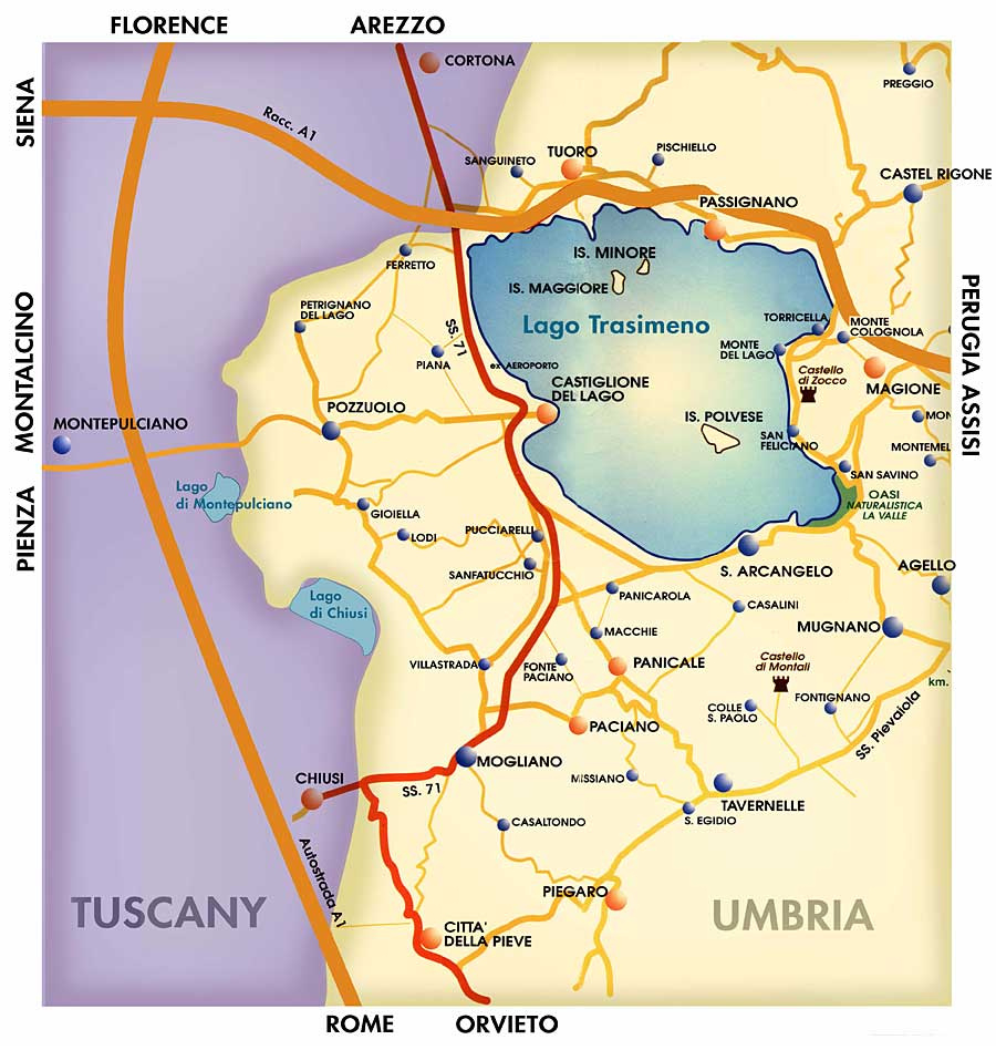 Area Map - See You In Italy regarding Map Of Tuscany And Umbria Italy