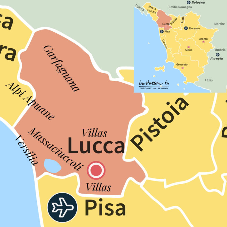 City Map of Lucca Italy