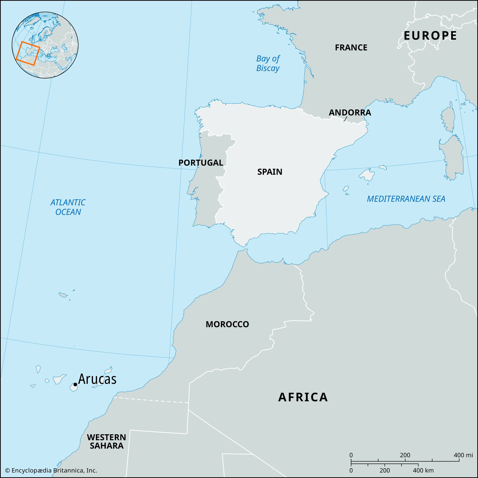 Arucas | Spain, Map, &amp;amp; Population | Britannica in Map of Spain Portugal and Canary Islands