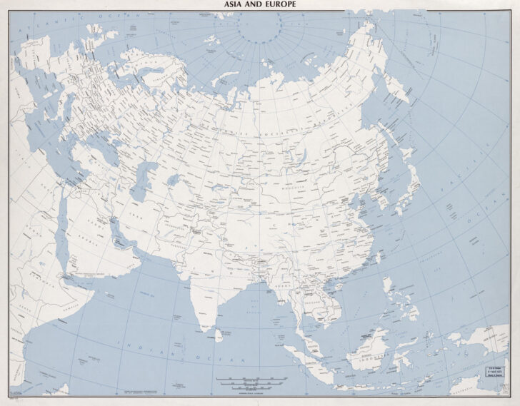 Map of Asia and Europe