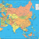 Asia Map And Satellite Image In Map Of The Europe And Asia