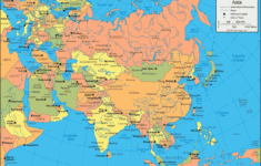 Asia Map And Satellite Image pertaining to Map of Europe and Asia with Capitals