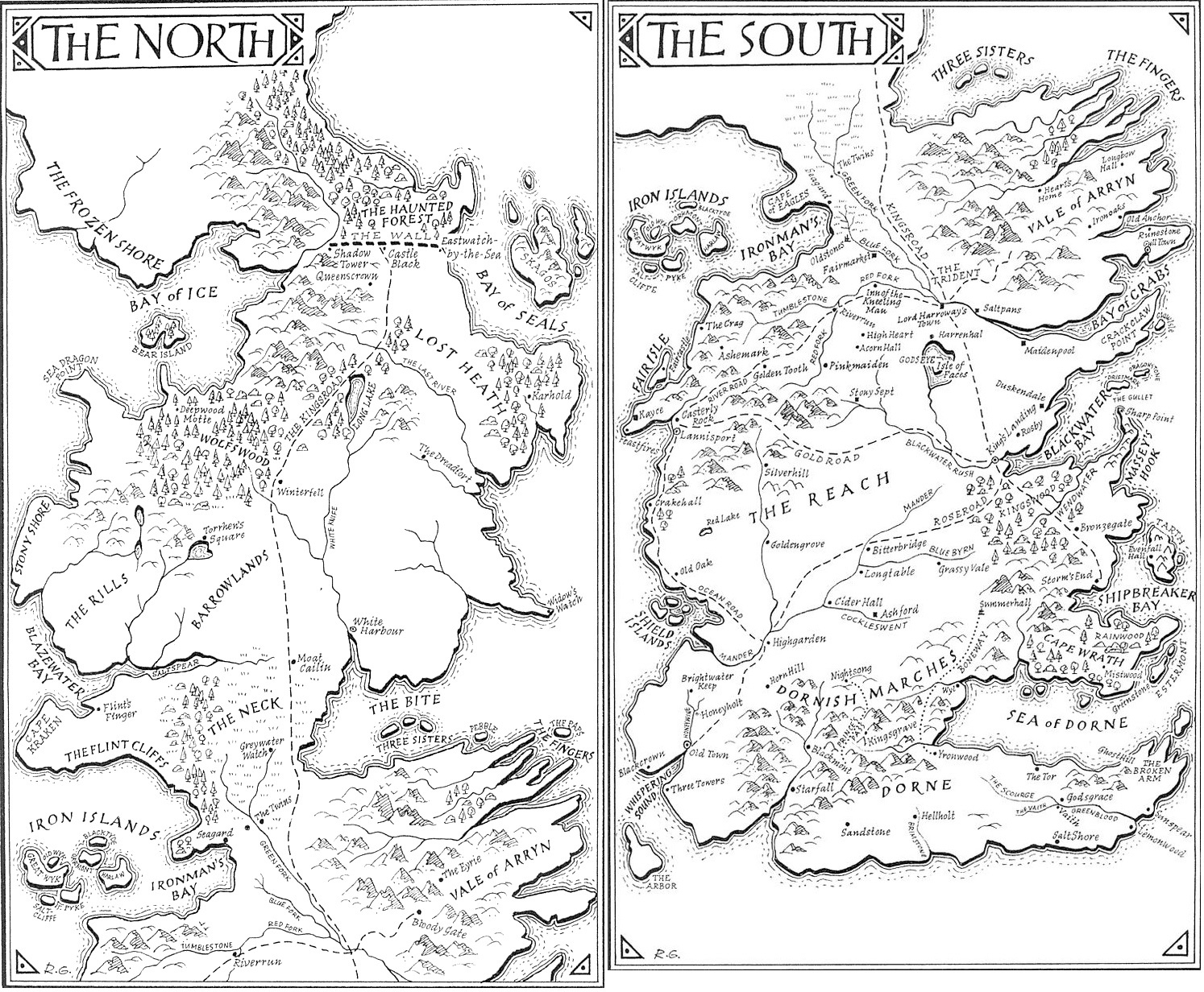 Atlas Of Ice And Fire | The Geography And Maps Of George R.r. in Game Of Thrones Map Of The Seven Kingdoms Printable