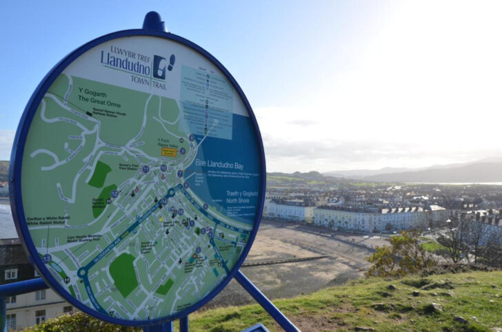 Map of Seafront Hotels Llandudno