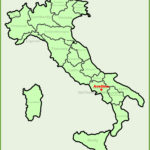 Avellino Location On The Italy Map   Ontheworldmap In Map Of Avellino Province Italy