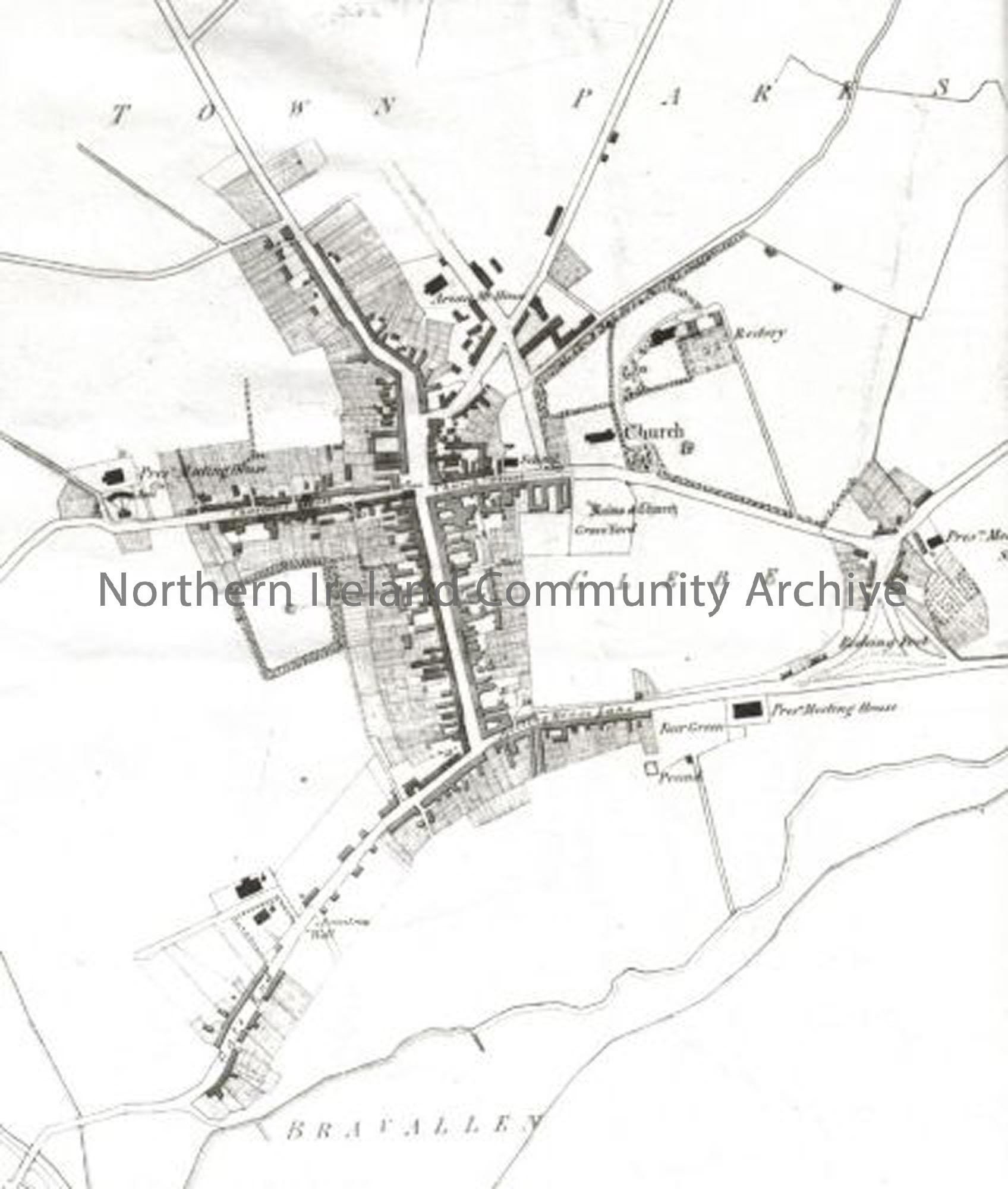 Ballymoney Map 1833 Os Proni Os9-17-1 – Ni Community Heritage Archive with Map of Ballymoney Northern Ireland