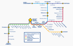 Belfast Suburban Rail - Wikipedia for Map of Northern Ireland Railways