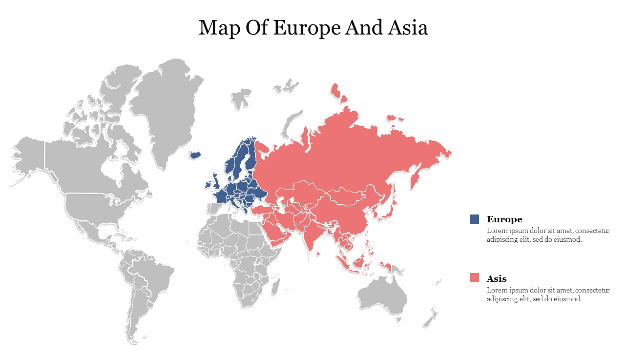 Best Map Of Europe And Asia Presentation &amp;amp;Amp; Google Slides with Map of Europe and Asia Together