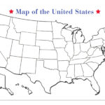 Blank 50 United States Outline Map Poster Laminated | Blank Wall Within Large Blank United States Map Printable