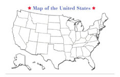 Blank 50 United States Outline Map Poster Laminated | Blank Wall within Large Blank United States Map Printable