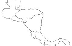 Blank Map Of Central America - Gis Geography throughout Blank Printable Map of Central America