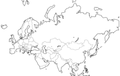Blank Map Of Eurasia — Ultimaps throughout Outline Map of Europe and Asia