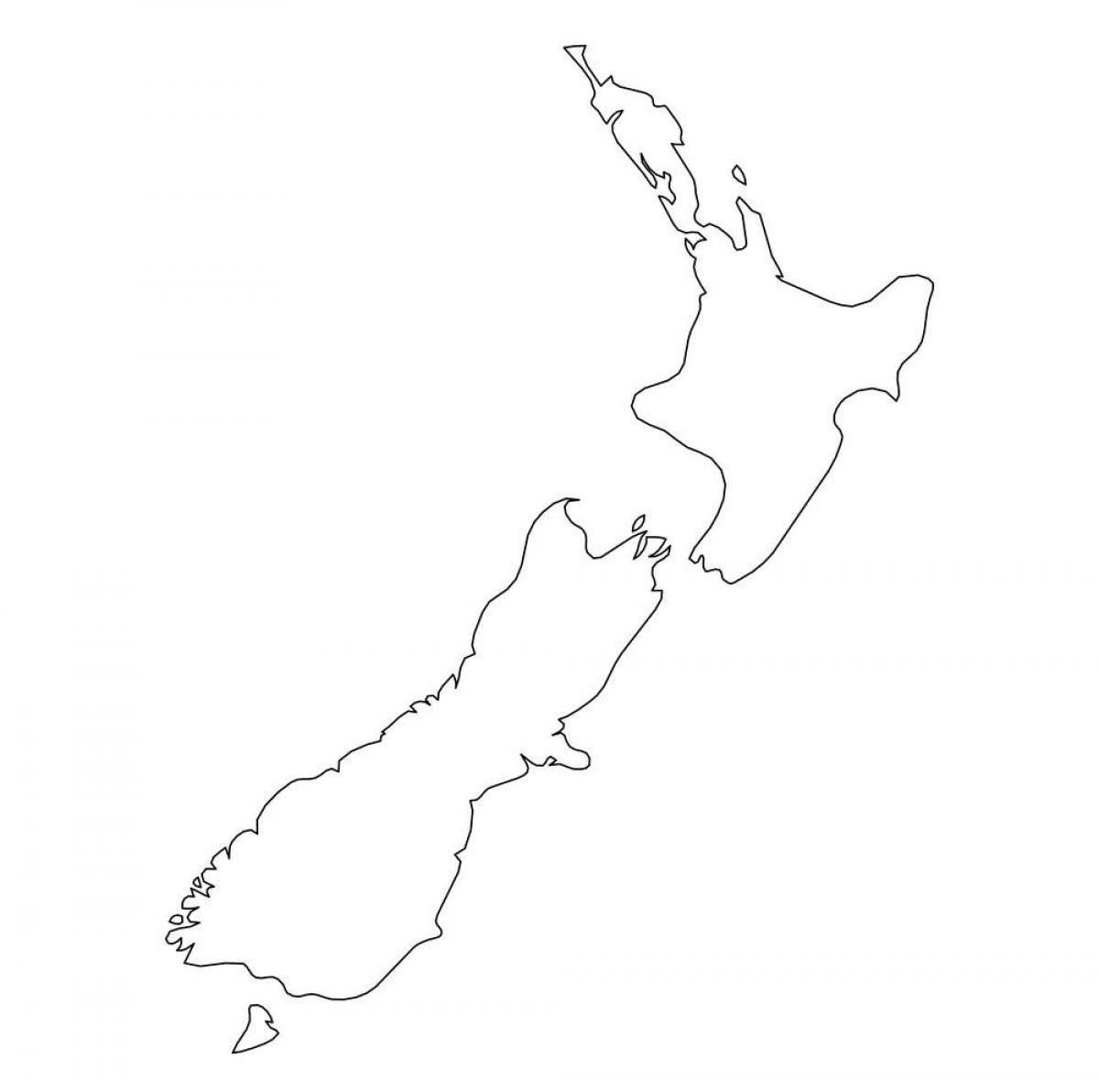Blank Map Of New Zealand: Outline Map And Vector Map Of New Zealand within Blank Map Of New Zealand Printable