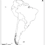 Blank Map Of South America – Outline, Countries, Capitals Inside Map Of North And South America Without Names