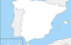 Blank Map Of Spain: Outline Map And Vector Map Of Spain regarding Blank Map of Spain and Portugal