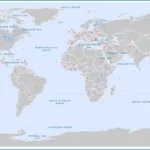 Blank Printable World Map With Countries & Capitals With Regard To Free Printable World Map With Countries And Capitals