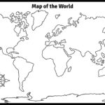 Blank World Maps   10 Free Pdf Printables | Printablee Regarding Free Printable Black And White World Map