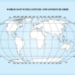 Blank World Maps With Grid   10 Free Pdf Printables | Printablee Inside Free Printable Blank World Map With Latitude And Longitude