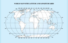Blank World Maps With Grid - 10 Free Pdf Printables | Printablee inside Free Printable Blank World Map With Latitude And Longitude