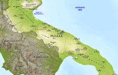 Blue Green Atlas - The Geography Of Apulia, Italy with Map Of South Italy Puglia