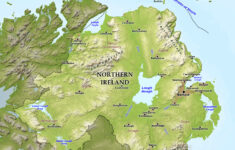 Blue Green Atlas - The Geography Of Northern Ireland pertaining to Relief Map Of Northern Ireland