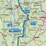 Blue Ridge Parkway Map   Blue Ridge Mountains Regarding Printable Map Of Blue Ridge Parkway
