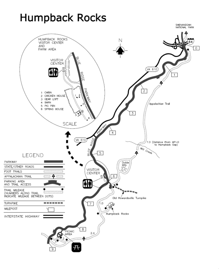 Printable Map of Blue Ridge Parkway Printable Map of Blue Ridge Parkway