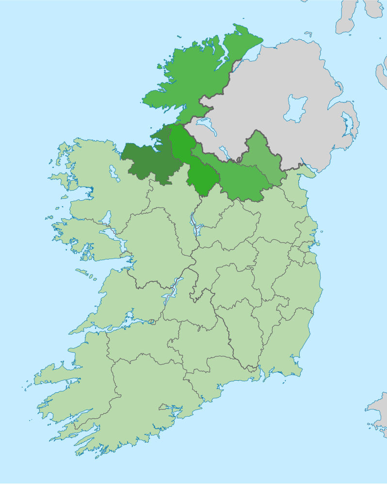 Border Region - Wikipedia regarding Map of Ireland with Northern Ireland Border