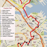 Boston Freedom Trail Map For Printable Map Of Boston Freedom Trail
