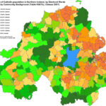 Cain: Maps: Distribution Of Catholics At Ward Level, Maps For For Map Of Catholic And Protestant Areas In Northern Ireland